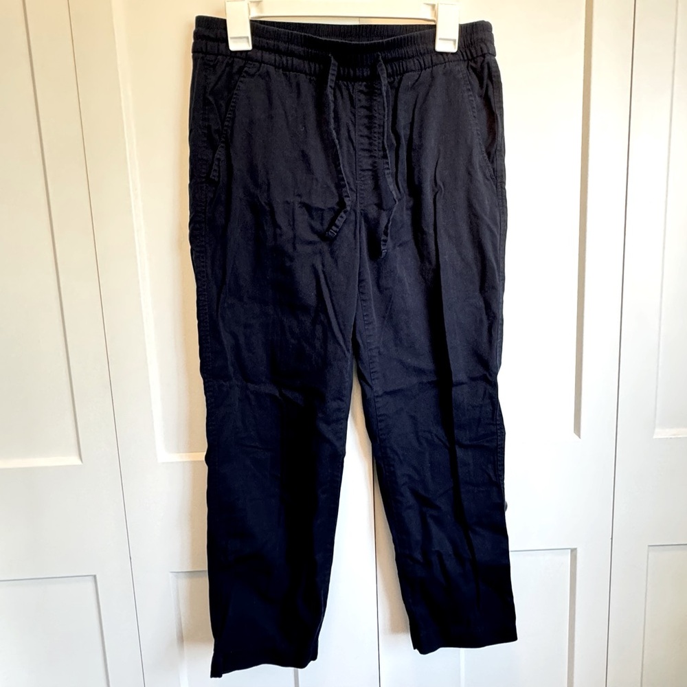 Gap Linen Style Navy Blue Draw String Pants